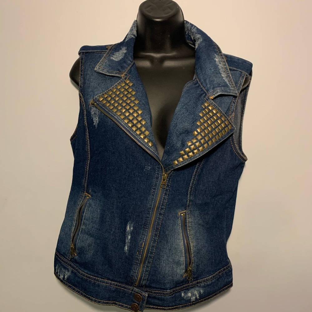 Jean vest punk/vintage